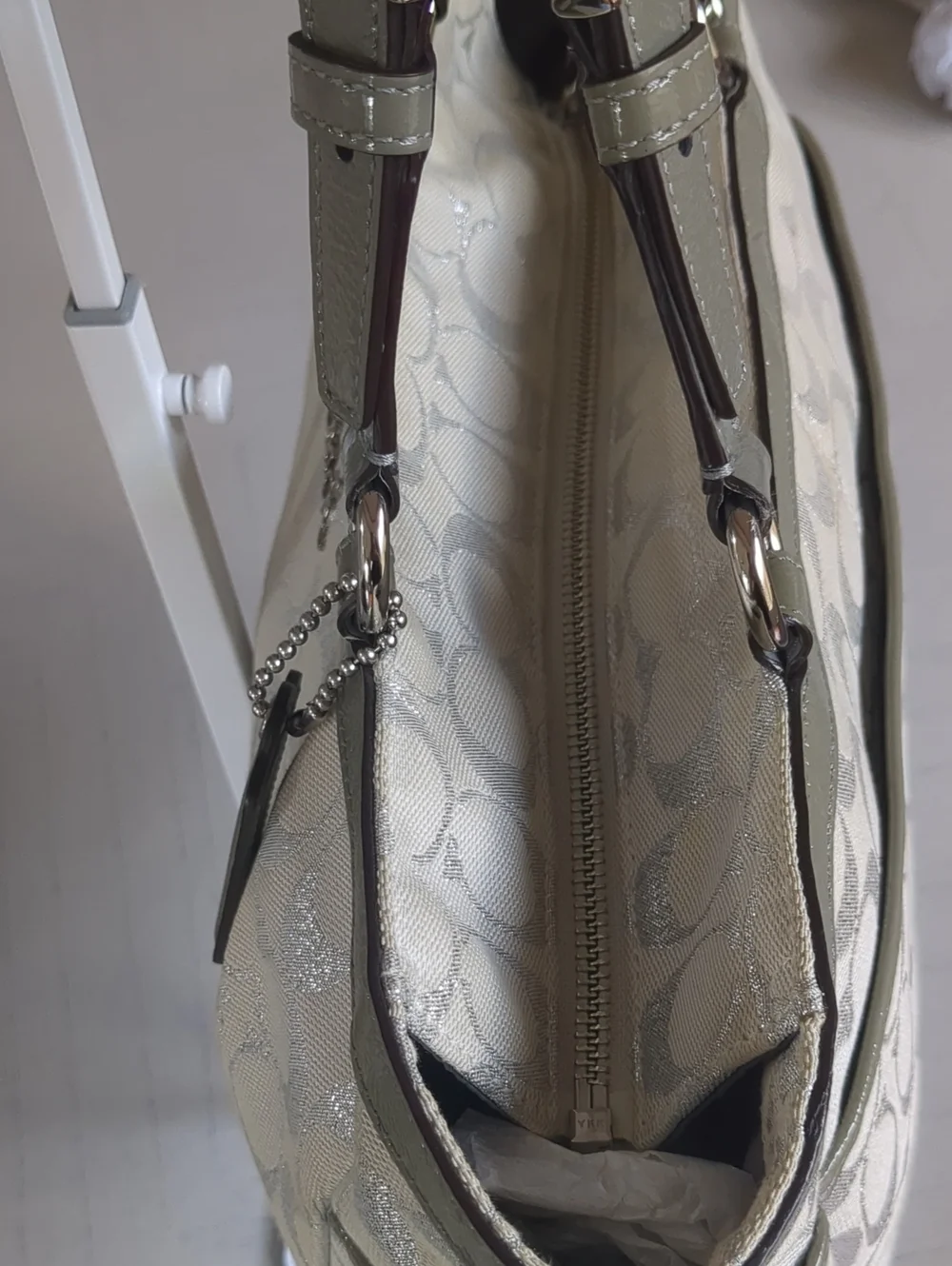 Coach F17724 Gallery Lurex Signature East West Tote